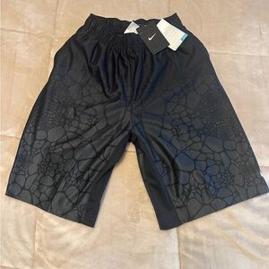 Nike Dri Fit Geometric Design Black Athletic Shorts Boys Size Med New With Tag
